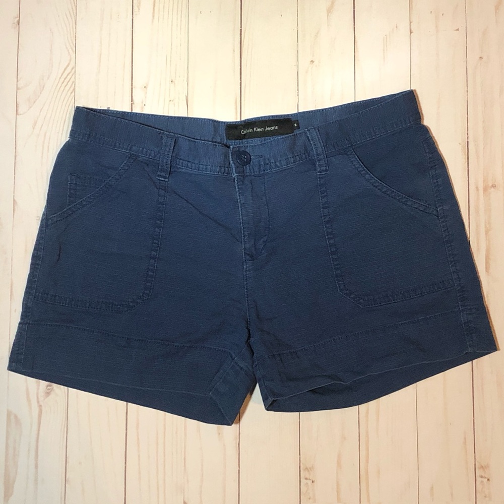 Calvin Klein Blue Stretch Shorts